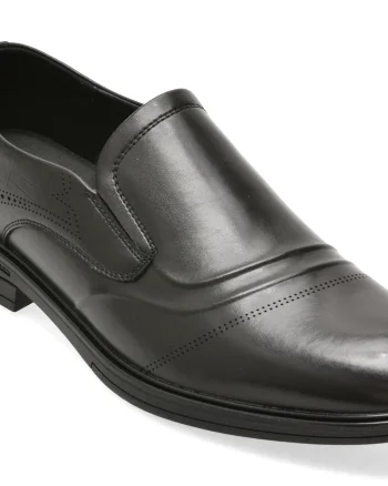 Pantofi eleganti BITE THE BULLET negri, T86191, din piele naturala