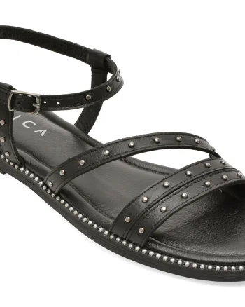 Sandale EPICA negre, INCI, din piele naturala