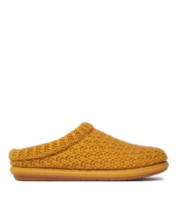 Papuci dama,  303197612, Galben, Textil, Galben