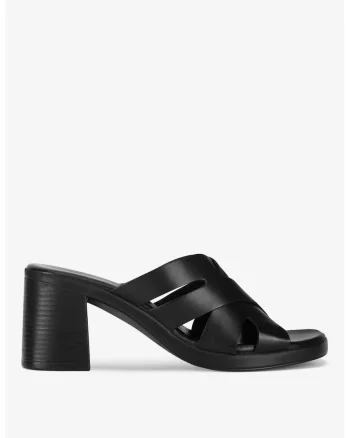 Papuci dama  5905588689300, Piele naturala, Negru, Negru