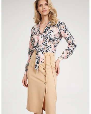 Camasa dama,  Poliester/Elastan, Multicolor,