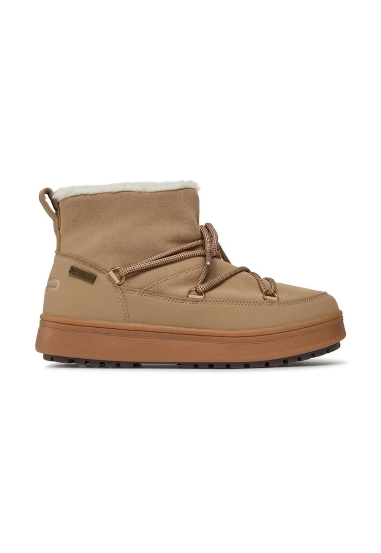 Pantofi sport dama, Palladium, 53611, Piele naturala, Maro