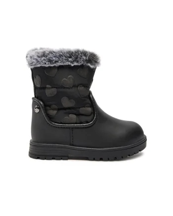Cizme copii,  40021, Piele naturala, Negru