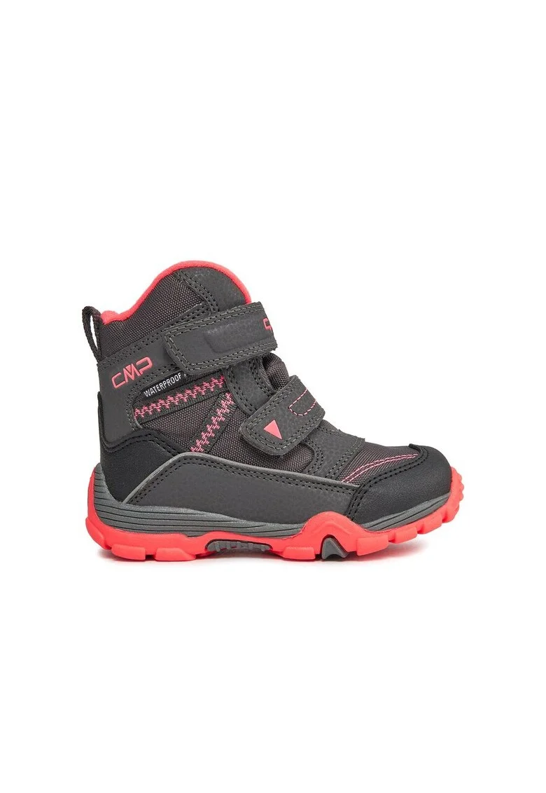 Cizme copii,  303051 Piele ecologica, Gri