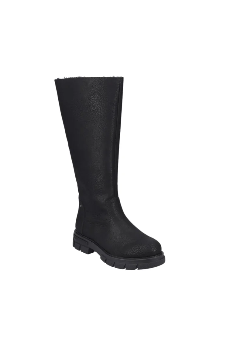 Cizme casual, dama,  Z9176-00 negru, piele ecologica``, Negru