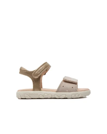 Sandale copii,  303272, Piele naturala, Auriu