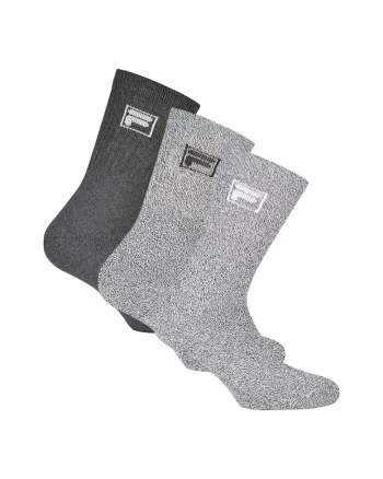Set de sosete lungi unisex - 3 perechi, Gri melange