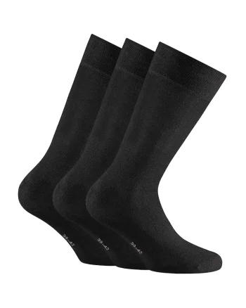 Set de sosete unisex lungi - 3 perechi, Negru