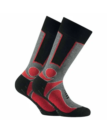 Set de sosete unisex pentru trekking - 2 perechi, Rosu