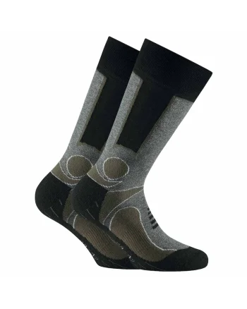 Set de sosete unisex pentru trekking - 2 perechi, Kaki