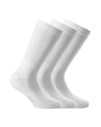 Set de sosete unisex lungi - 3 perechi, Alb