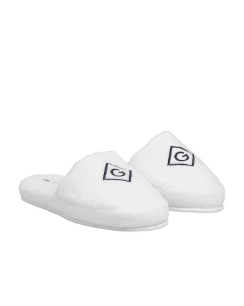 Papuci de casa din bumbac Icon G, Alb