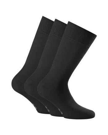 Set de sosete unisex lungi - 3 perechi, Negru