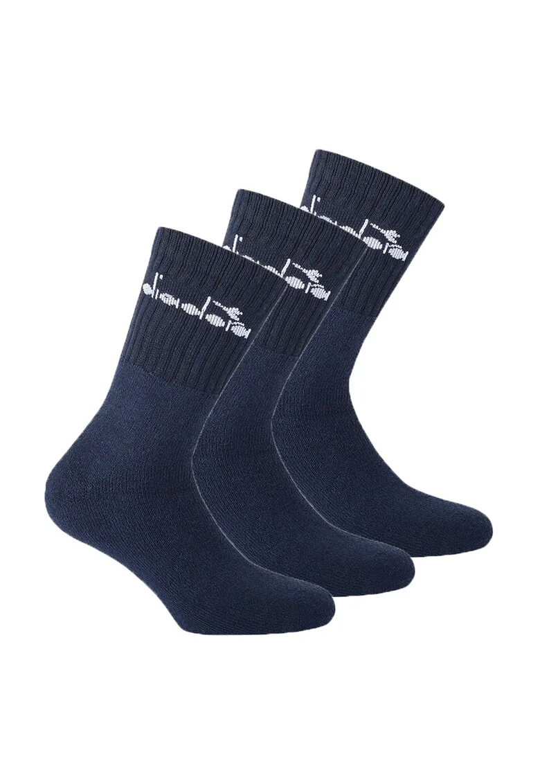 Set de sosete lungi unisex - 3 perechi, Albastru inchis