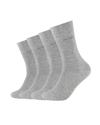 Set de sosete lungi unisex - 4 perechi, Gri