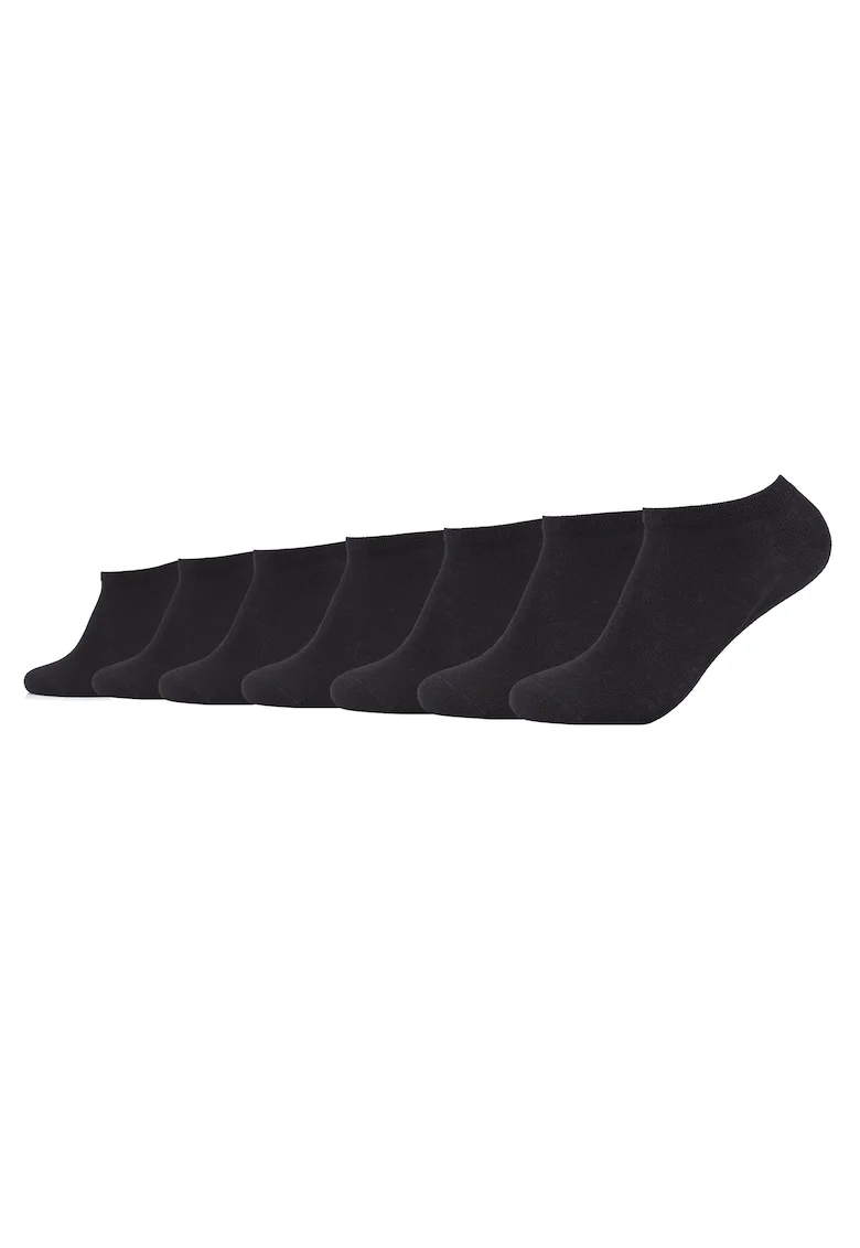 Set de sosete pana la glezna unisex - 7 perechi, Negru