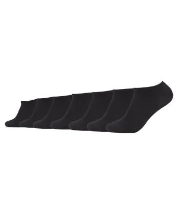 Set de sosete pana la glezna unisex - 7 perechi, Negru