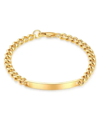 Bratara lant placata cu aur de 14K