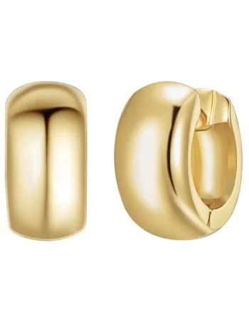 Cercei placati cu aur de 14K, Auriu