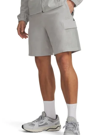 Pantaloni scurti cu buzunare cargo Unstoppable Airvent, Gri deschis melange