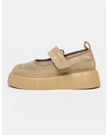 Balerini Mary Jane flatform Matilda, Bej