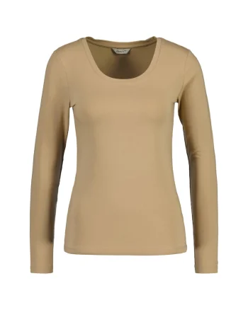 Bluza slim fit, Bej