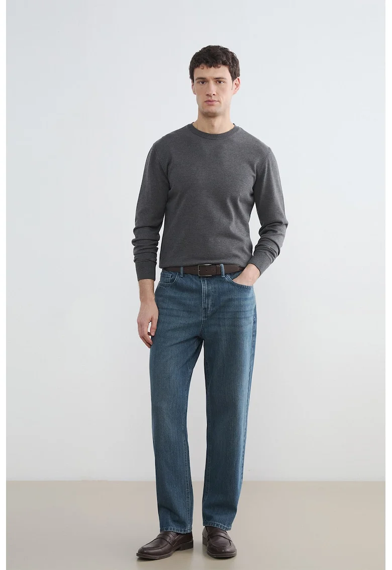 Blugi regular fit cu buzunare 779, Albastru inchis/Albastru petrol