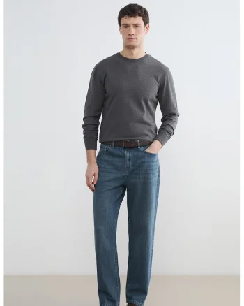 Blugi regular fit cu buzunare 779, Albastru inchis/Albastru petrol
