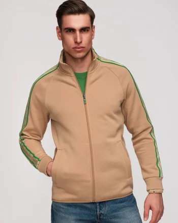 Bluza Barbati Sport, Bumbac si Poliester, Croiala Regular, Maro