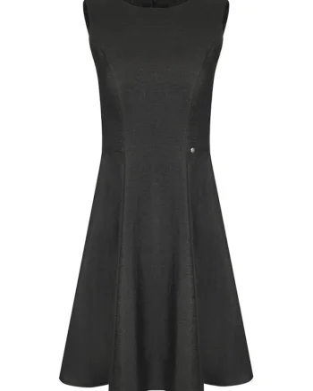 Rochie evazata din amestec de in