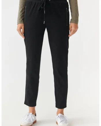 Pantaloni de trening din amestec de bumbac Saziri, Negru
