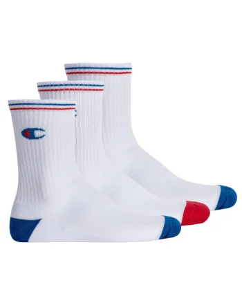 Set de sosete lungi unisex - 3 perechi, Alb