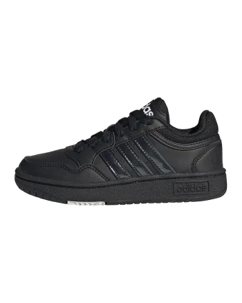 Pantofi sport de piele ecologica Hoops 3.0, Negru