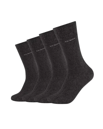 Set de sosete lungi unisex - 4 perechi, Gri antracit