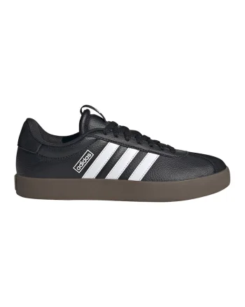 Pantofi sport VL Court 3.0 cu detalii de piele intoarsa, Alb/Negru/Maro