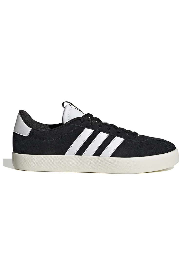 Pantofi sport VL Court 3.0 de piele intoarsa, Negru/Alb optic