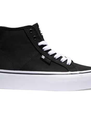 Pantofi sport femei DC Shoes Manual Hi Platform High-Top Shoes ADJS300296-BKW