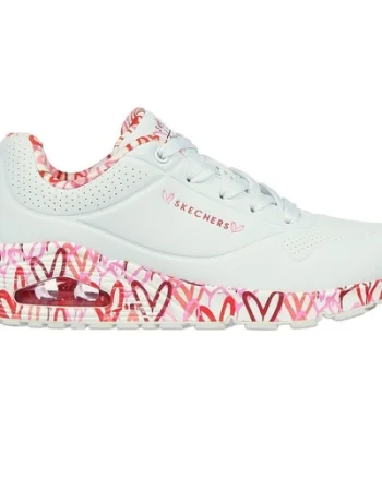 Pantofi sport femei Skechers Uno - Loving Love 155506-WRPK