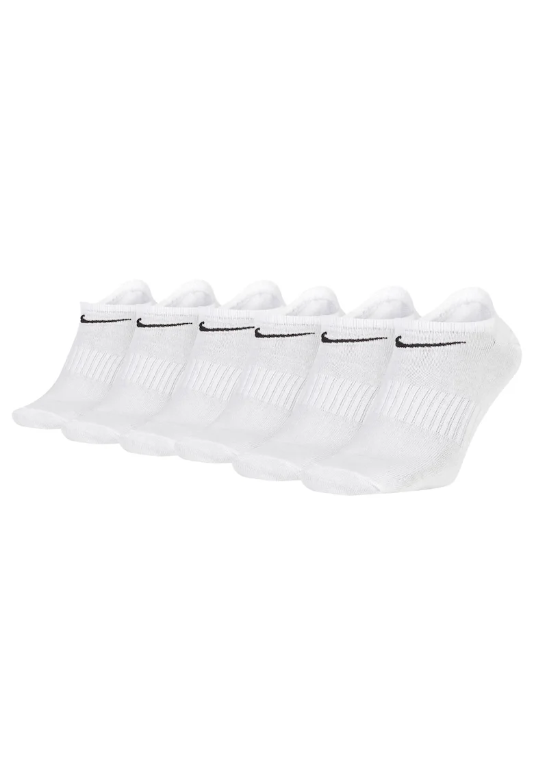 Set de sosete unisex pana la glezna - 6 perechi, Alb