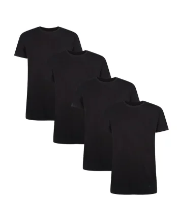 Set de tricouri Ruben - 4 piese, Negru