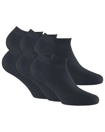 Set de sosete unisex pana la glezna 14347 - 6 perechi, Negru
