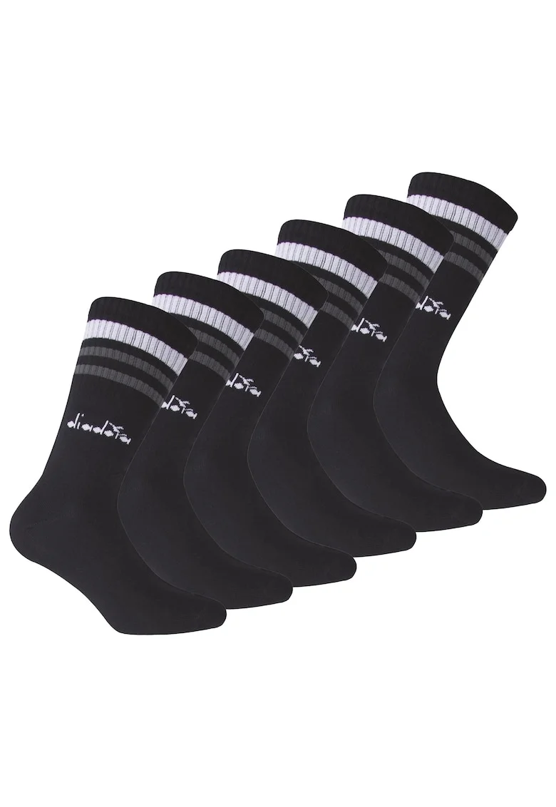 Set de sosete lungi unisex - 6 perechi, Albastru inchis
