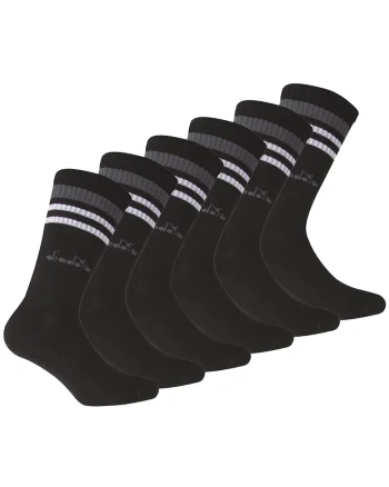 Set de sosete lungi unisex - 6 perechi, Negru