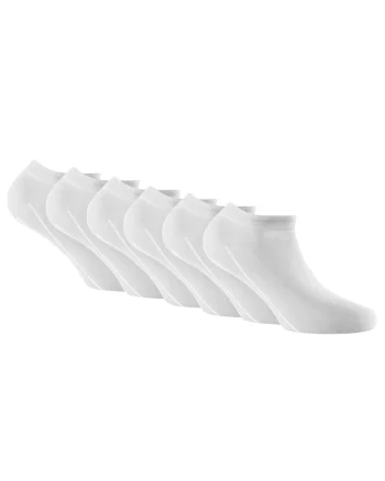 Rohner, Set de sosete pana la glezana, unisex - 6 perechi, Alb