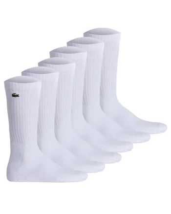 Set de sosete lungi unisex - 6 perechi, Alb