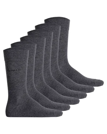 Set de sosete lungi cu logo discret - 3 perechi, Gri
