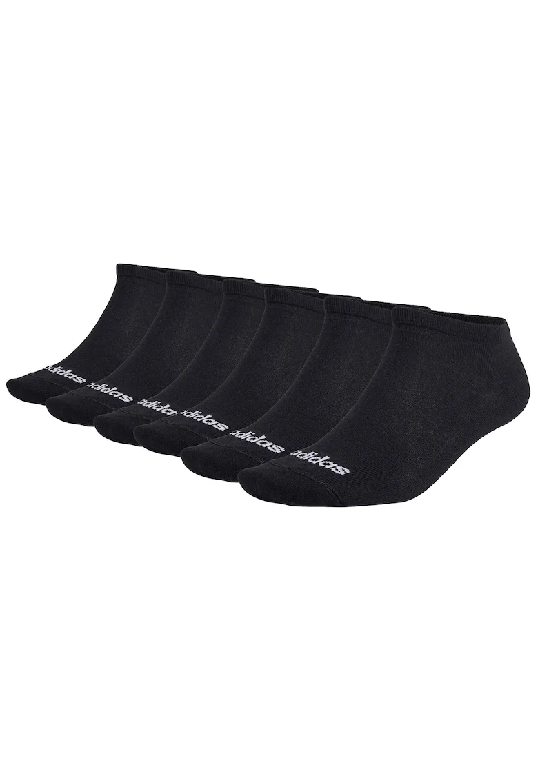 Set de sosete pana la glezna, unisex - 6 perechi, Negru