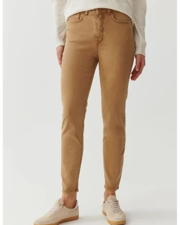 Blugi regular fit cu talie inalta Romiki, Portocaliu persan