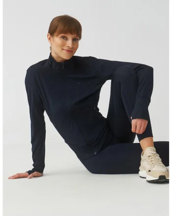 Bluza de trening cu fermoar Iguana, Albastru ultramarin