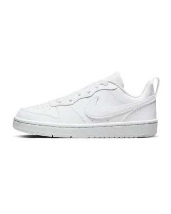 Pantofi sport din piele ecologica Court Borough, Alb